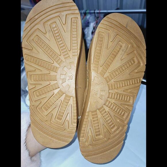 Soft Chunky Fur Bootie Slip on Slipper Shoe Uggiez Style Footwear Size 8.5 - Picture 6 of 13